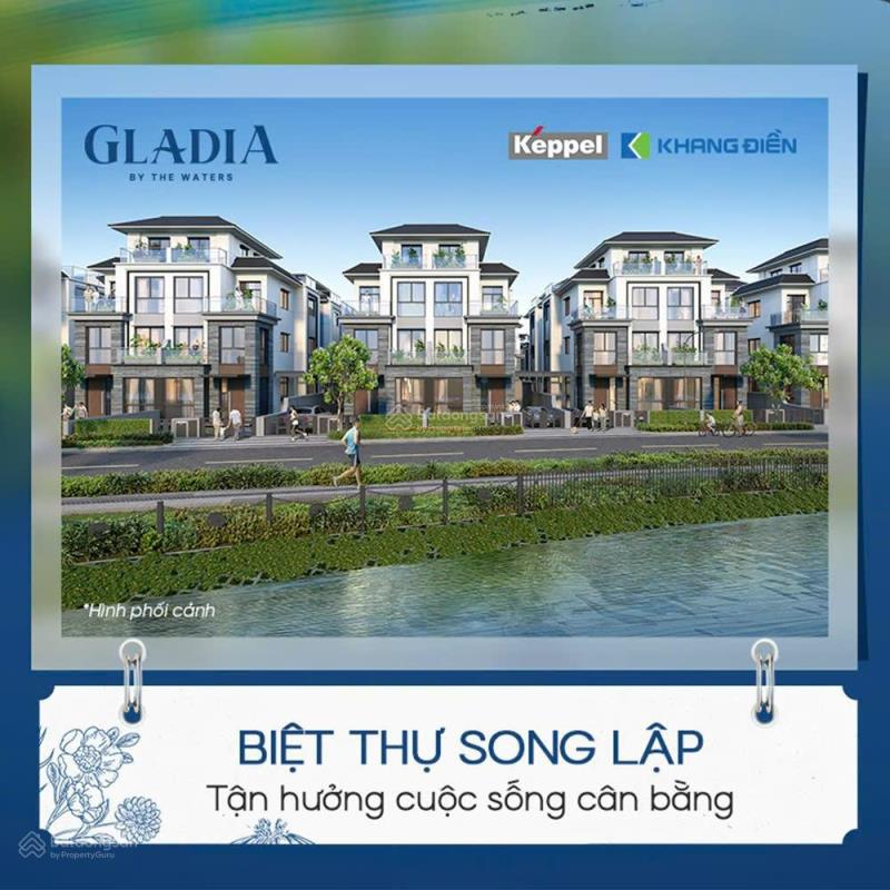 Chính thức mở bán nhà phố biệt thự tại the gladia khang điền, 400m2, 4pn, 4wc, q2, hcm - lh 0935512366