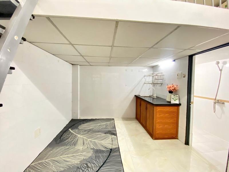 Phòng cho thuê dạng có gác | full nội thất | ngay go trường chinh, nhà ga t3 | thuận tiện di chuyển huit - vaa - vhu - 3