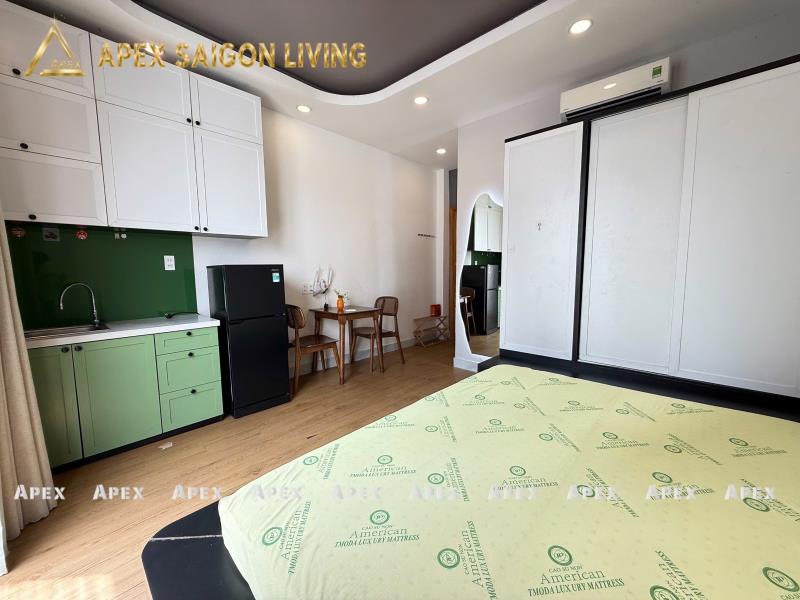 Cho thuê phòng studio full nội thất rộng 35m2 - ban công thoáng - gần trường hutech, uth, ftu, hồng bàng, uef