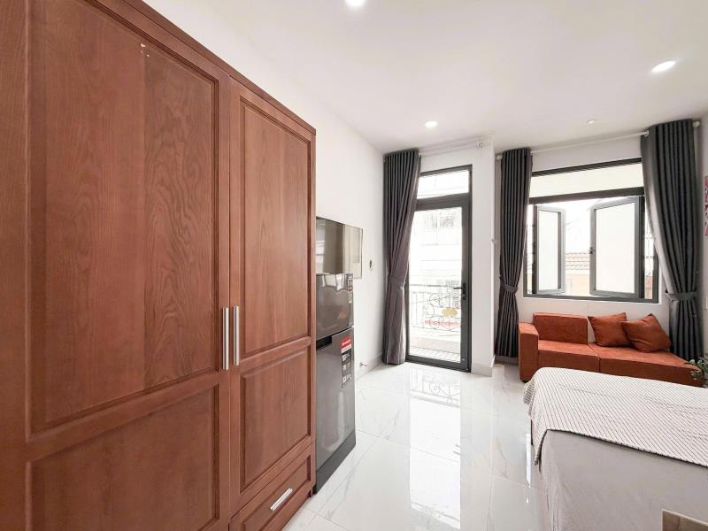 Chdv studio ban công/cửa sổ full nội thất - gần vhu, tiện qua tân bình, gò vấp - 4