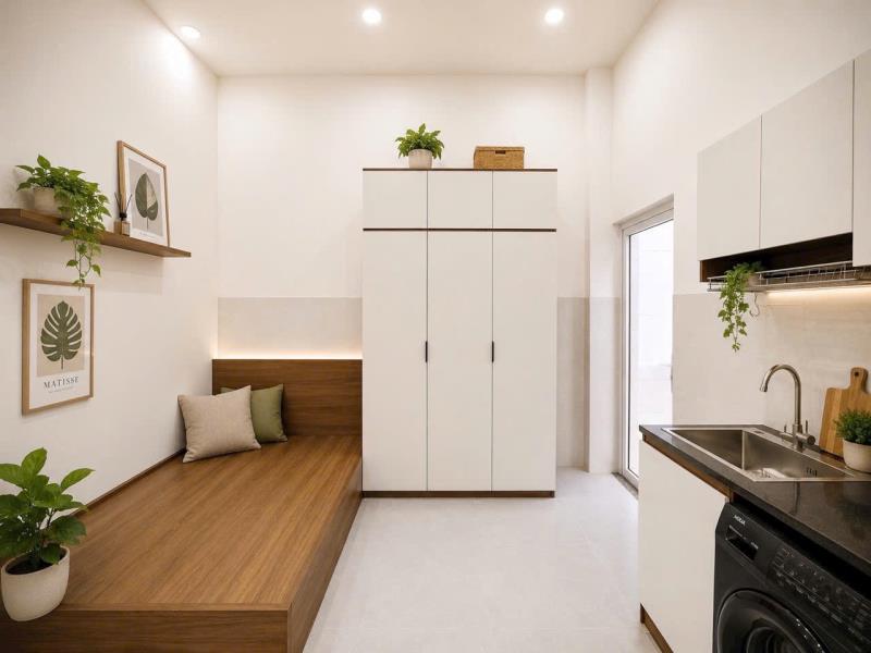 Studio full nội thất | kế bên đại học công thương | máy giặc riêng - 3