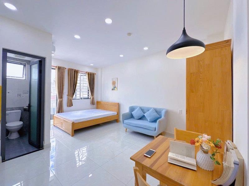 Cho thuê căn hộ studio mới khai trương có ban công full nội thất gần trường đh tdtu, đh rmit, đh ufm, lotte mart, sc vivo, cầu him lam, cầu kênh tẻ ở quận 7 - 2