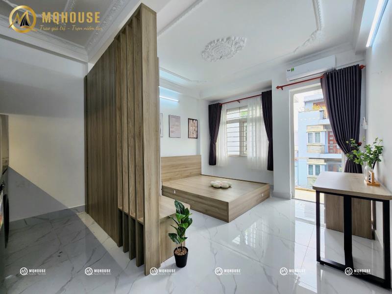 Cho thuê căn hộ studio tách bếp | full nội thất | ban công ngay khu đầm sen - 2