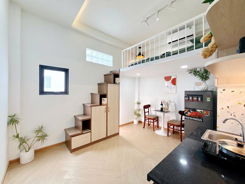 Cho thuê phòng trọ tân bình dạng duplex full nội thất thuận tiện đi đh văn hiến, đh công thương, tân bình, q11
