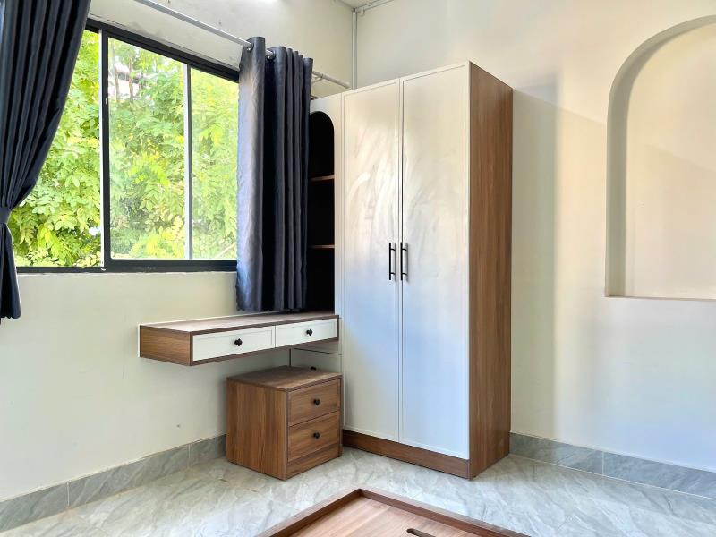 Khai trương 1pn mới tinh full nội thất - máy giặt riêng - ban công - ngay ngã tư hàng xanh - 4