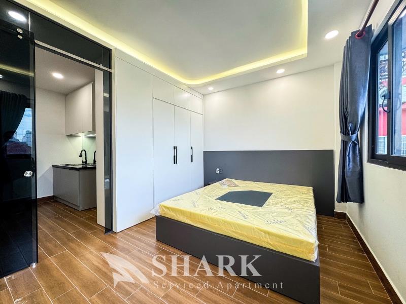 Cho thuê 1pn full nội thất 35m2 có thang may ham xe bảo vệ 24/24 ngay chợ bà chiểu, trường đại học văn lang - 3