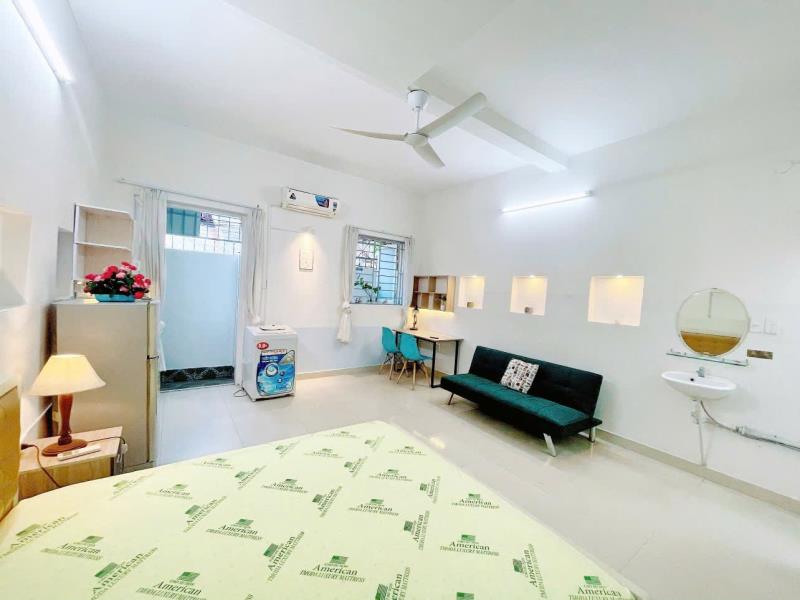 Phòng trệt siêu rộng 50m2 ngay đường số 77, tân quy sát tdtu, lotte giá rẻ chỉ 5tr9 - full nội thất có ban công - 2