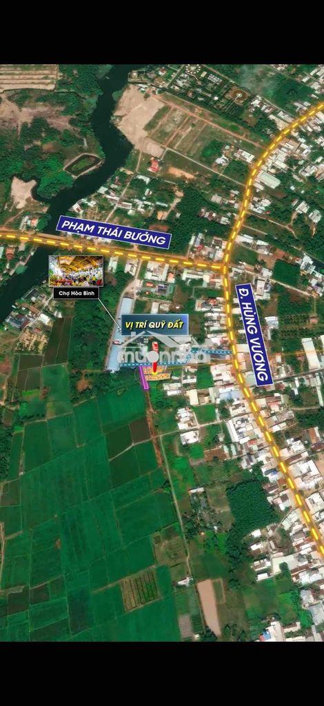 Cơ hội hiếm có sở hữu lô đất mặt tiền chợ dân sinh full thổ cư shr
