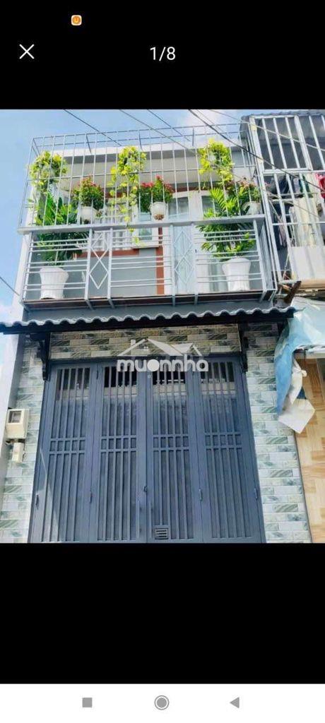 Cho thuê nhà 42m2 1 trệt 1 lầu mới tinh xe hơi 1135 huỳnh tấn phát