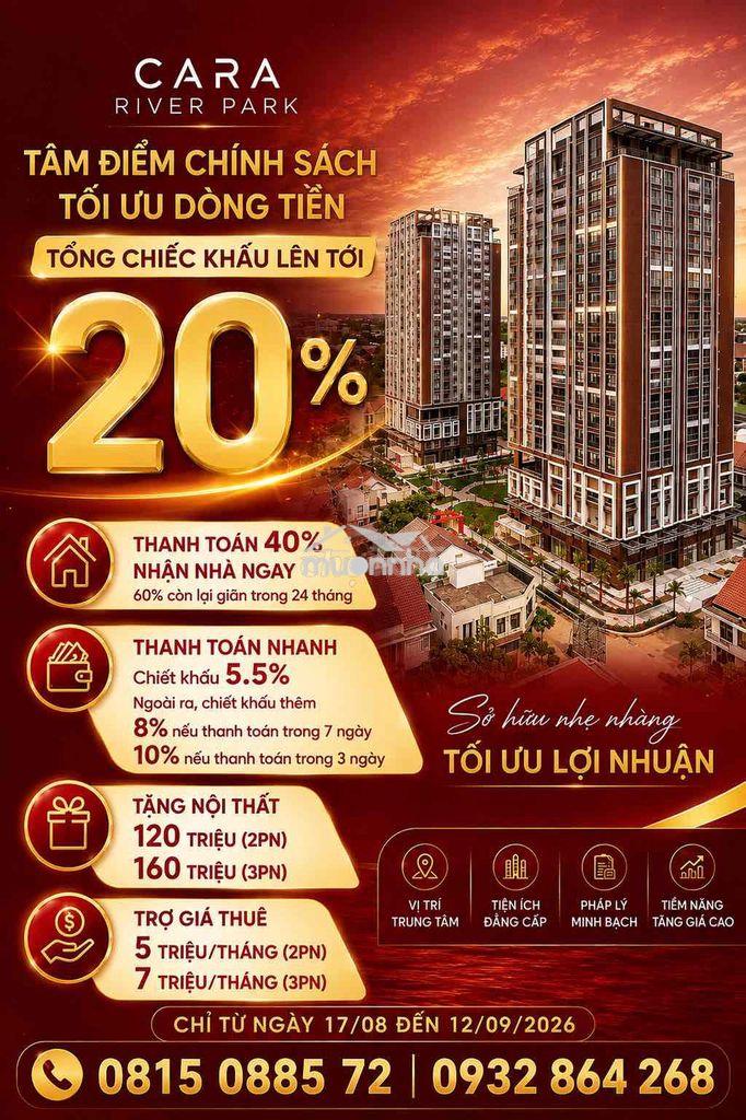Căn hộ góc 3pn2wc sổ sẵn