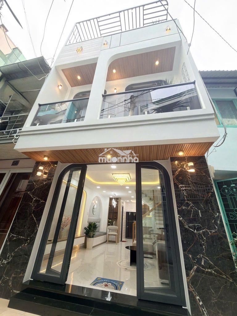 Nhà mới 3 tầng btct full nội thất - ngang 4,5m - trung tâm q.3