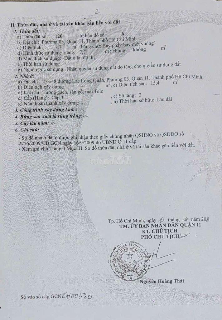 Q11- 1 tỷ mốt thương lượng - dòng tiền 2tr5 - 3