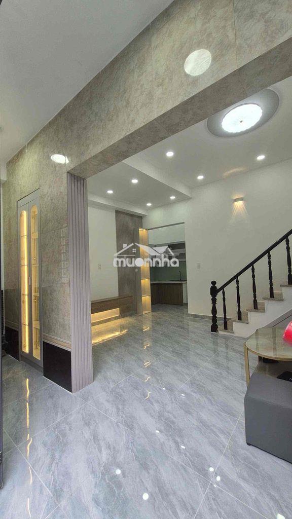 Nhà lầu 3 tầng ngang 5m2 nở hậu 6m p9 q8 - 2