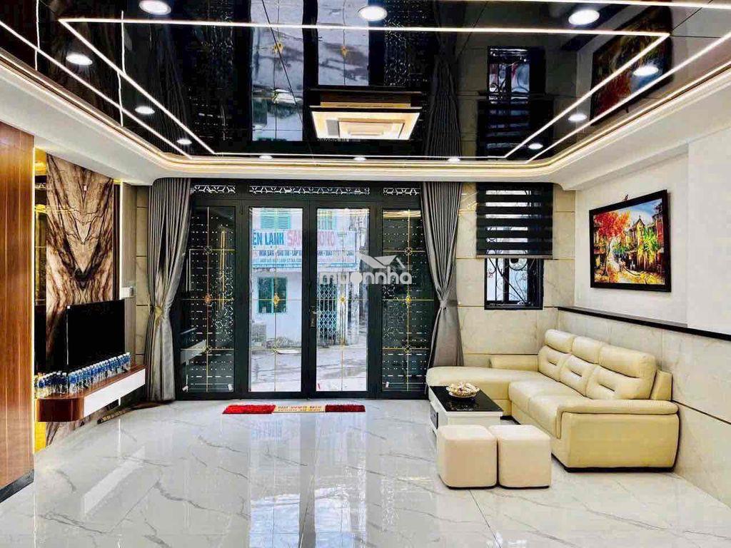 Nhà mới đẹp(6x10m) phan anh lửng 3lầu+st 5pn 6vs hẻm xe hơi - 2