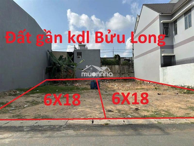 Cặp đất biệt thự 6x18m/nền ngay gần kdl bửu long. chỉ 1tỷ hơn nền.