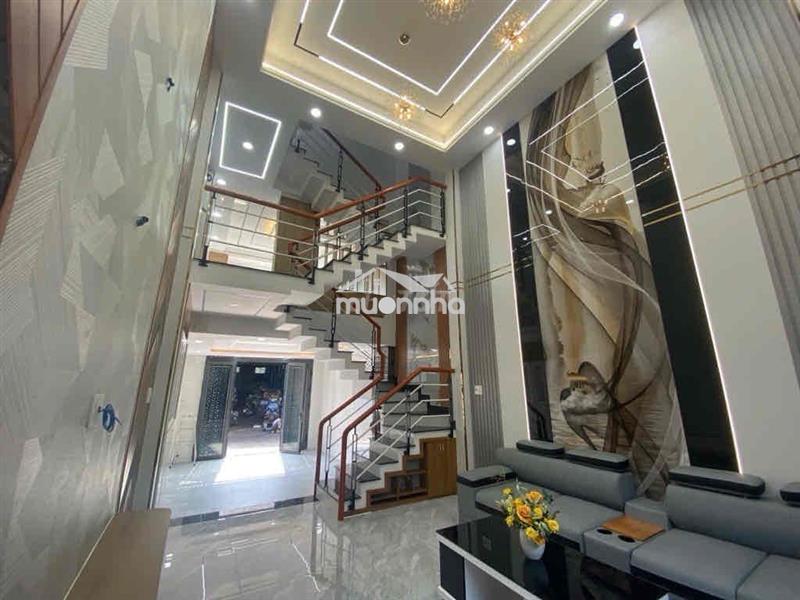 Nhà mới xây hẻm 8m oto đường kinh dương vương, an lạc
