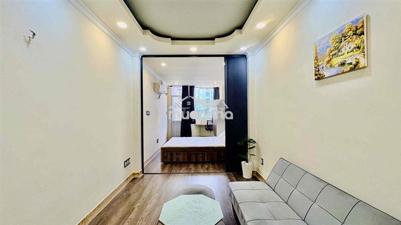 Cho thuê chdv 2pn + 1pn ban công nguyên tầng 50m2 full nội thất mới q3