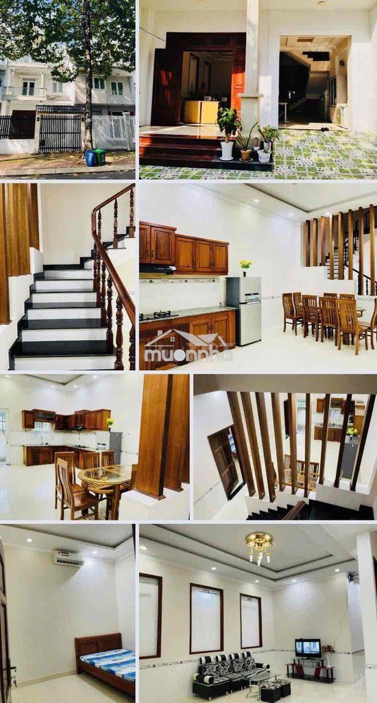 Cho thuê nhà 1trệt 2lầu 6phòng ngủ gần vòng xoay hiệp thành ở & mở vp