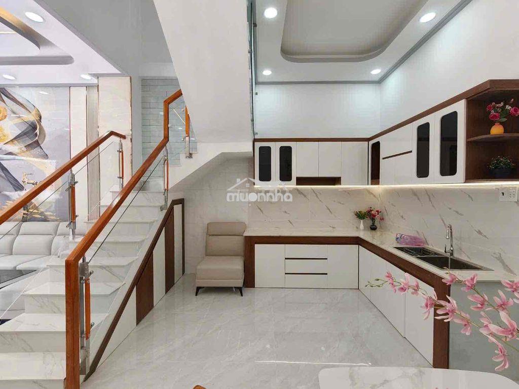 Nhà mới hẻm xe hơi 7 chổ thông. 50 m2 3 lầu giáp quận 6 - 4