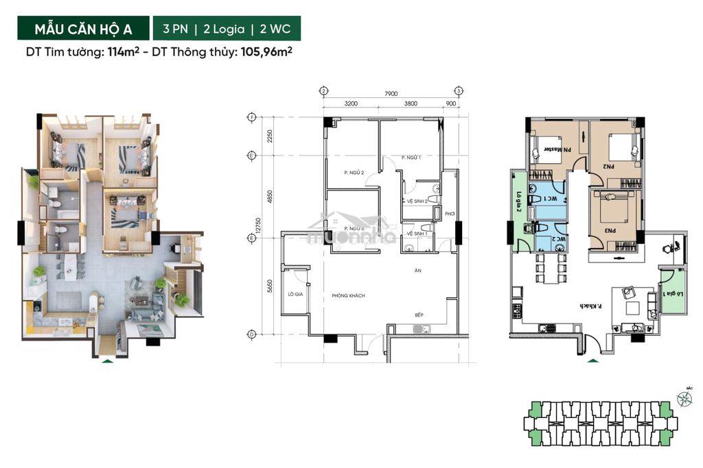 Conic boulevard căn góc 3pn 114m2 tầng 15 giá 3,9 tỷ nh hỗ trợ 2,3 tỷ - 2