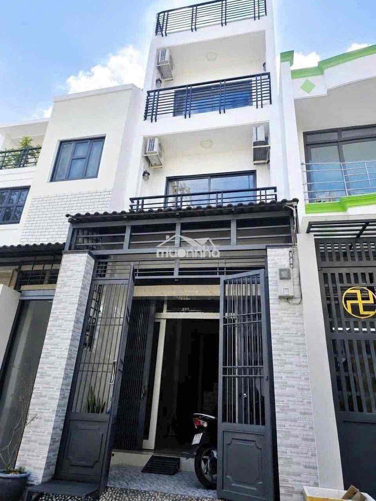 Nhà mới đẹp(4x16m) luỹ bán bích 4tầng 4pn 3vs hẻm 5m có máy lạnh