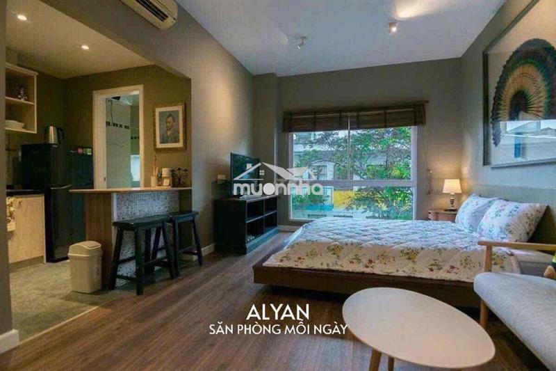Cho thuê căn hộ studio cửa sổ ban công gần etown cộng hoà - nhà ga t3