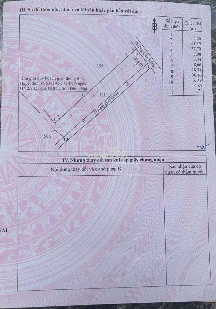 Bán lô đất ở tại nông thôn 784m2,đất mặt tiền nhựa cầu trắng thanh sơn