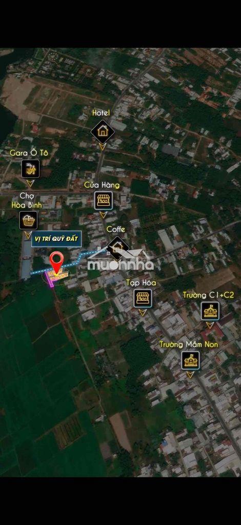 Cơ hội hiếm có sở hữu lô đất mặt tiền chợ dân sinh full thổ cư shr - 2