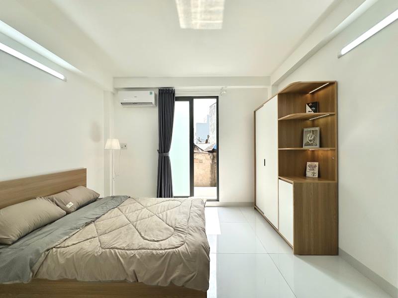 Cho thuê căn hộ đinh bộ lĩnh | 45m² | ban công | máy giặt riêng | gần hàng xanh, quận 1 - Ảnh 3