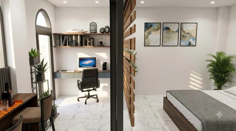 Cho thuê căn hộ studio 1pn ban công cửa sổ trời full nội thất - Ảnh 2