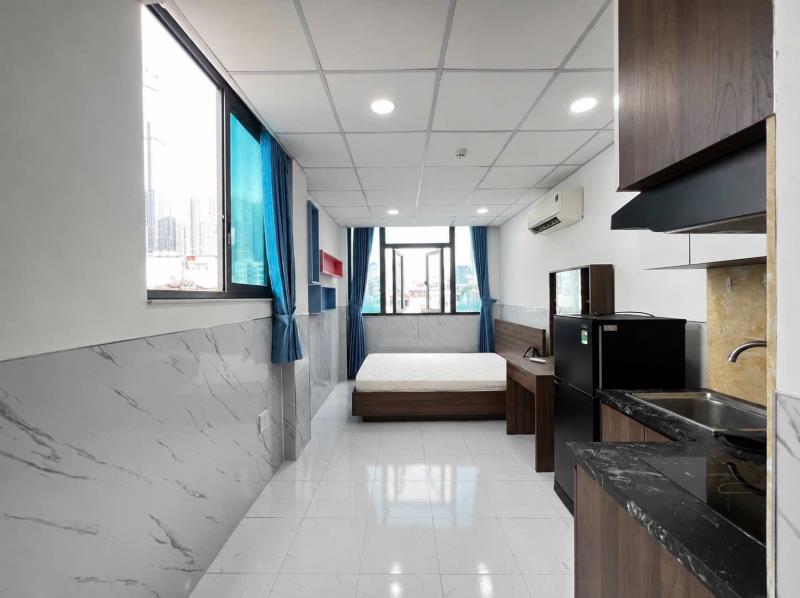 Cho thuê căn hộ full nội thất có cửa sổ lớn quận bình thạnh, thuận tiện đi q1 - gần hutech, ngoại thương, gtvt - Ảnh 2