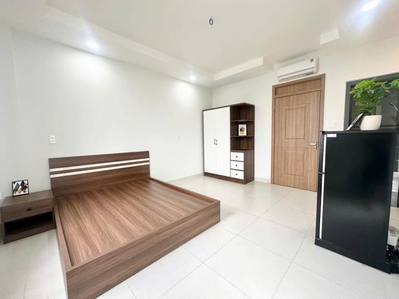 Phòng mới hoàn thiện, sẵn nội thoáng mát, chùa diệu pháp - siêu thị emart - gần đại học văn lang, đh 