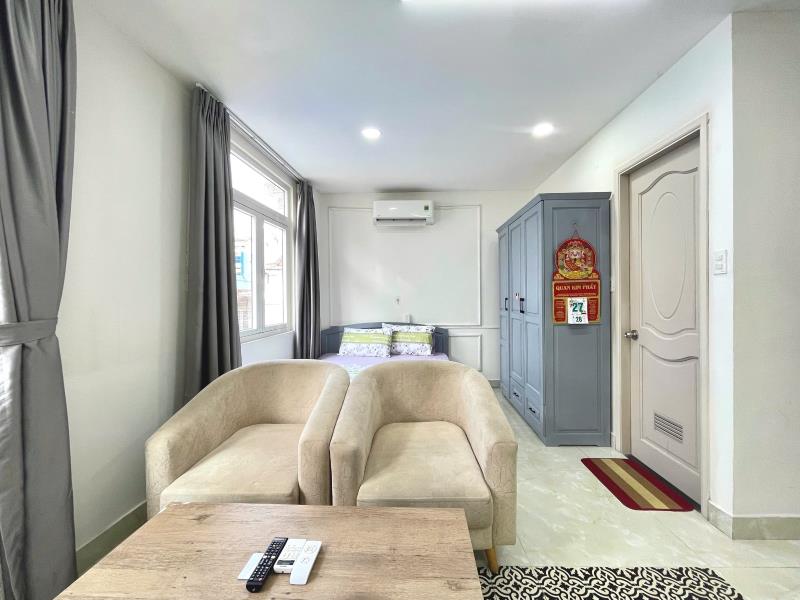 Siêu phẩm studio nguyễn công hoan – gần quận 1 – 50m² siêu rộng – cửa sổ lớn – ngập tràn ánh sáng – không có gì để chê - Ảnh 4