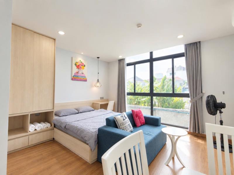 Phòng 40m² mới xinh – full nội thất mới | ngay hàng xanh – giáp q1, q2- nguyễn cửu vân