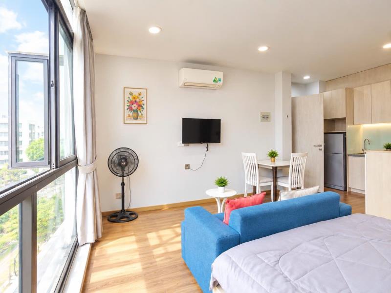 Phòng 40m² mới xinh – full nội thất mới | ngay hàng xanh – giáp q1, q2- nguyễn cửu vân - Ảnh 4