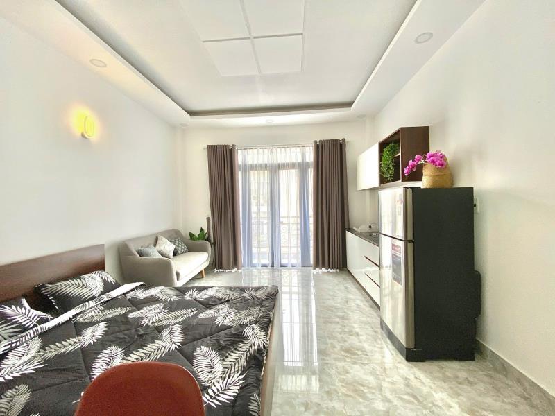 Cho thuê căn hộ rộng 40m2 ban công, bình thạnh gần chợ bà chiểu, phan đăng lưu - Ảnh 2