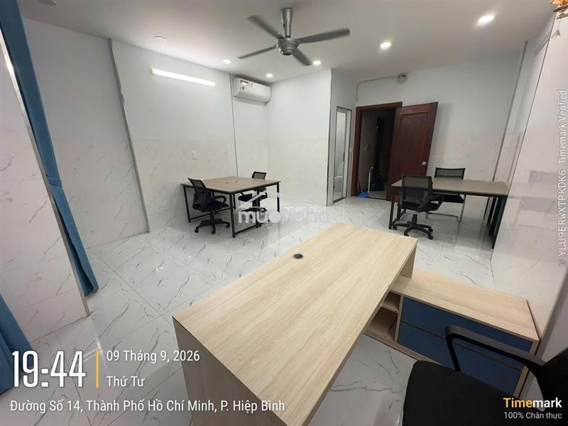 Kđt vạn phúc city. cho thuê văn phòng 35m2 full nội thất 7.5tr