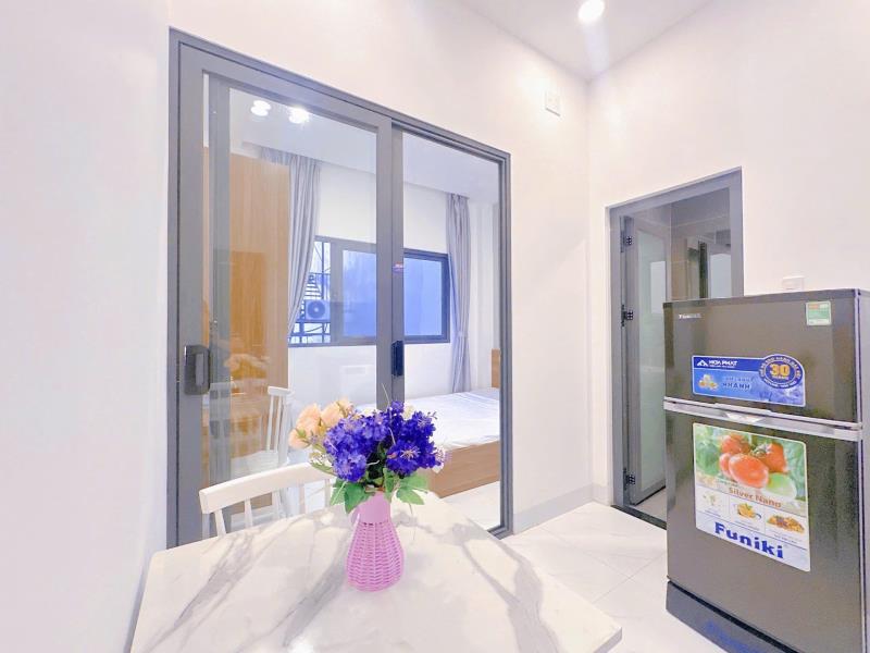 Căn hộ 1 phòng ngủ 35m2 full nội thất tách bếp máy giặt riêng ngay đường bình lợi gần đại học văn lang cơ sở 3 nhà xe thang máy bảo vệ an ninh hẻm ô tô  - Ảnh 2
