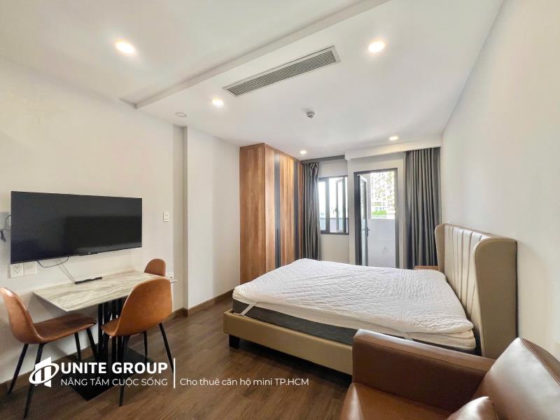 Hot siêu phẩm căn hộ ban công tone gỗ 40m2 full nội thất ngay ngô tất tố gần cầu thị nghè giáp quận 1,3 khu an ninh dân trí cao - Ảnh 2