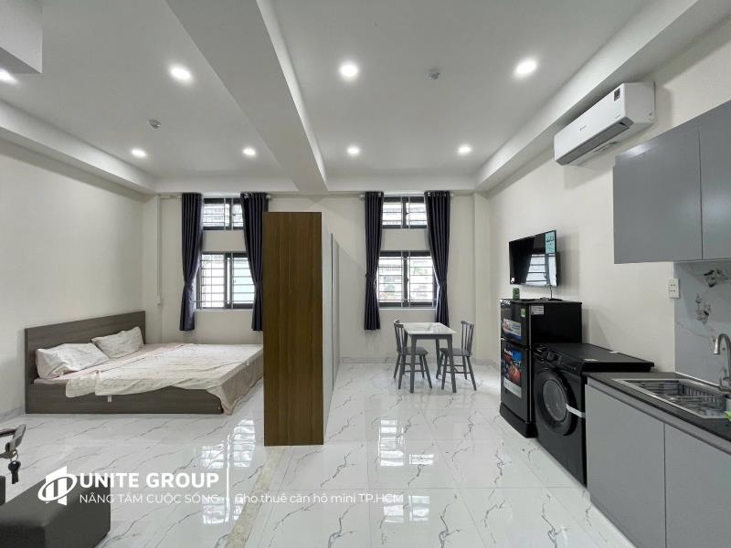 Cho thuê căn hộ full nội thất mới 100% ngay nơ trang long tiện đi chợ bà chiểu, hoàng hoa thám, quận 1, quận 3, phú nhuận - Ảnh 2
