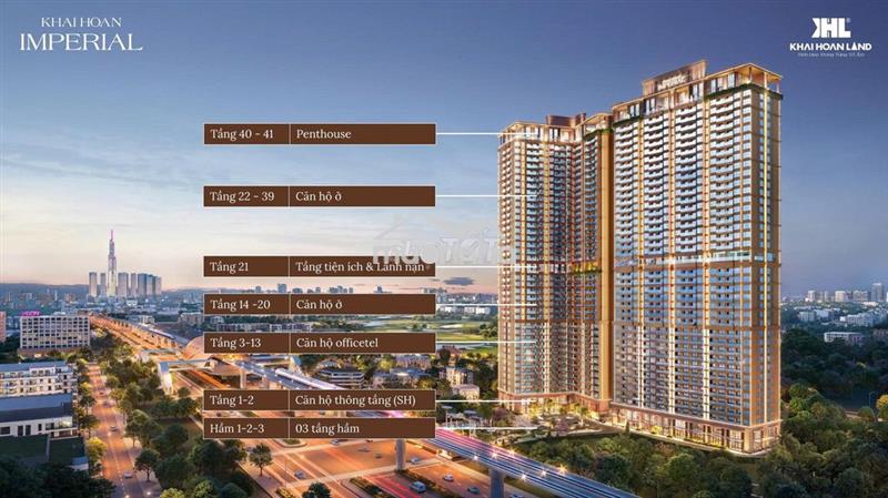 Khải hoàn imperial mặt tiền ql13, thanh toán 10% đến khi nhận nhà.