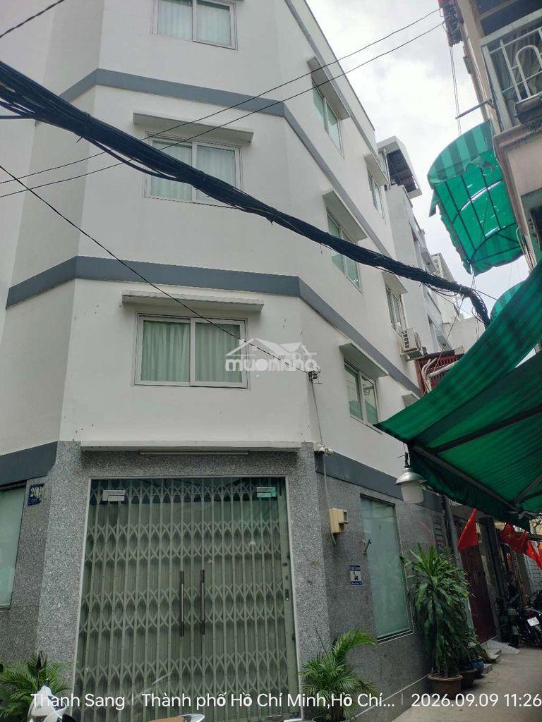 Nhà 1 trệt 3 lầu 3,5x8m 3 phòng 4 wc hẻm đường cao đạt