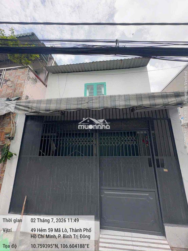 Bán nhà chính chủ, mới góc 2 mặt hẻm 59/49 mã lò, bình trị đông a - 2