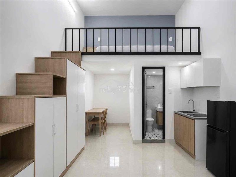 Cho thuê căn hộ duplex full nt gác cao 2m_2 chổ ngủ_ngay đh văn hiến