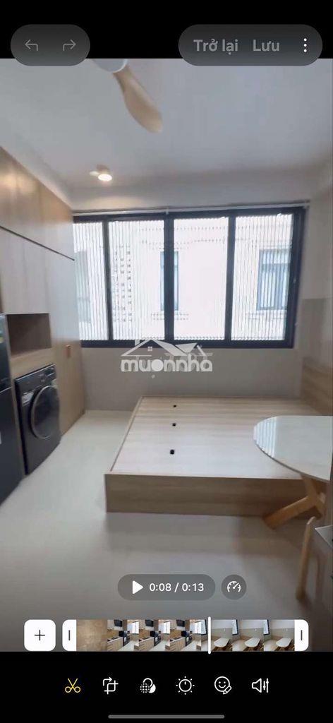 Studio mới 100% cửa sổ tone gỗ máy giặt riêng gần phạm văn đồng  