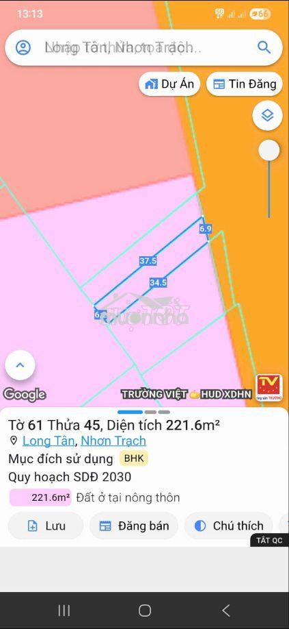 Cần bán gấp gấp đất mặt tiền đường nguyễn hữu cảnh nhơ trạch , - Ảnh 2