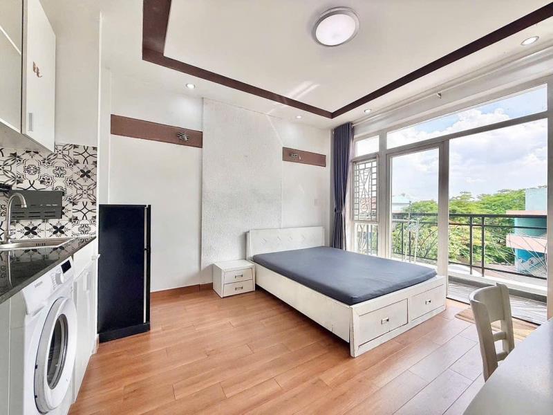 Phòng trọ mới ban công lớn full nội thất máy giặt riêng bình lợi gần vlu3 tiện ra hàng xanh , sân bay tân sơn nhất , bình thạnh - Ảnh 2