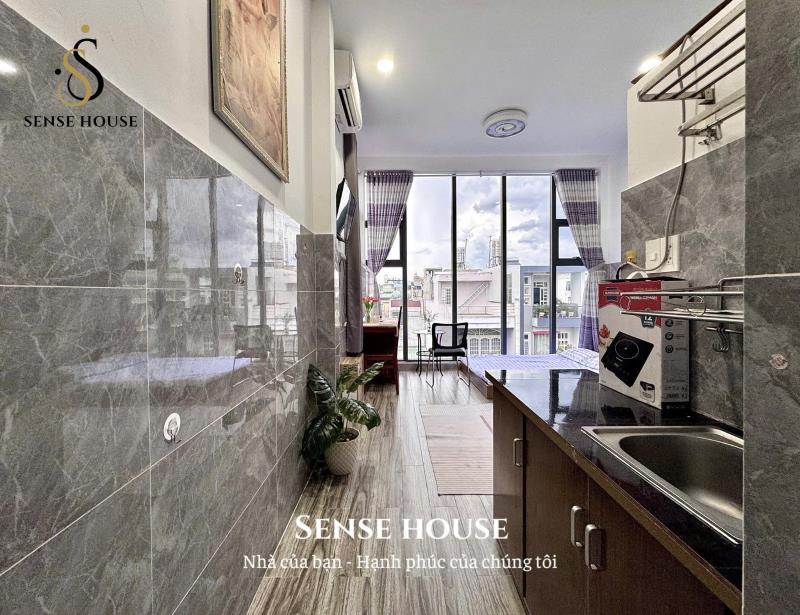 Studio view kính | ngay nguyễn sơn - wc hoang dã - full nội thất sẵn tivi, bếp điện từ  - Ảnh 3