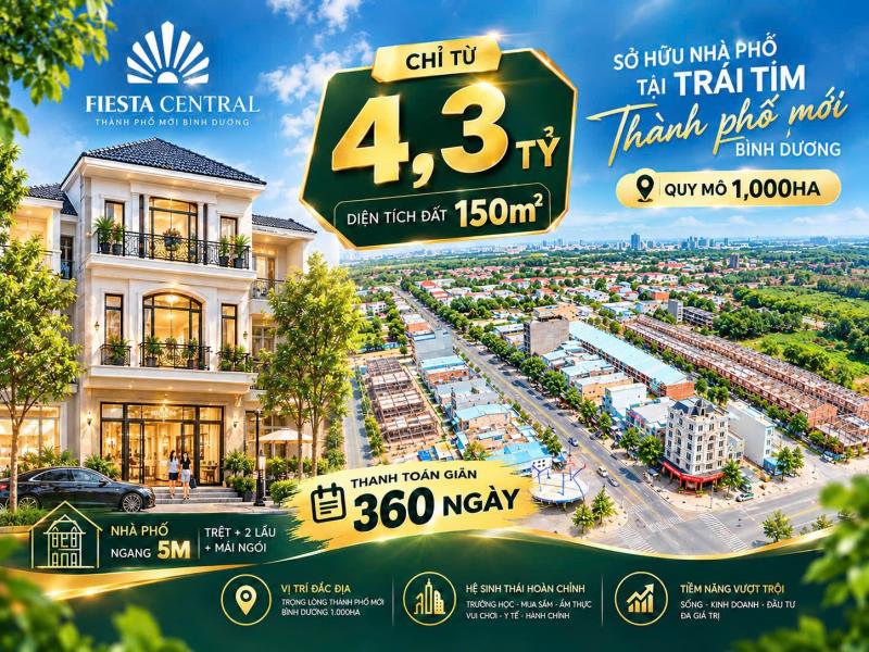 Siêu phẩm fiesta central mặt tiền lê lợi, chỉ với 1,3 tỷ trả trước 