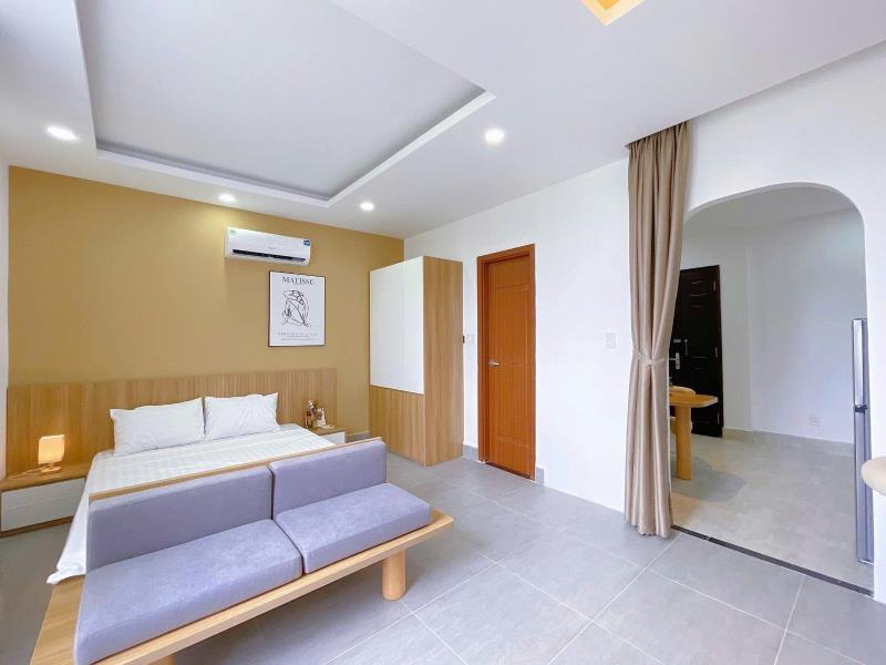Cho thuê căn hộ 1 phòng ngủ cao cấp 42m2 - ban công, full nội thất - điện biên phủ, bình thạnh giáp ranh quận 1 gần thảo cầm viên sài gòn - Ảnh 3